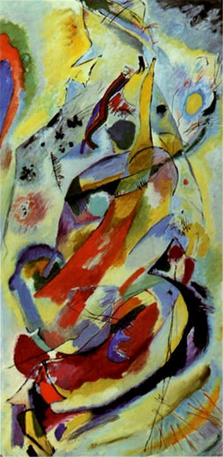 Wall Panel No. 1 1914 Wassily Kandinsky Abstract Oil Painting